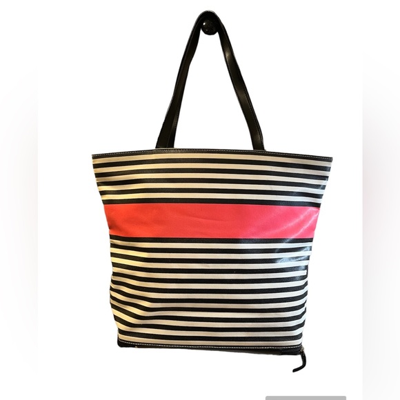 Kate Spade Striped Bow Canvas Sonoma Tote - Picture 2 of 12